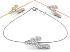 18K Alphabet Diamond Bracelet — 3 COLOR