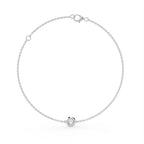 18K Solitaire Diamond Pendant — BACK