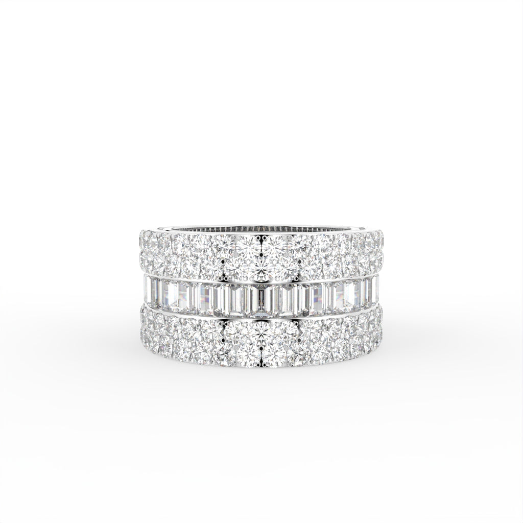 18K Bespoke Baguette Diamond Ring — TOP