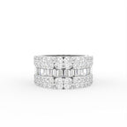 18K Bespoke Baguette Diamond Ring — TOP