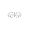 18K White Gold Bespoke Round Diamond Ring — TOP