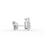 18K Pear Butterfly Diamond Earrings — SIDE VIEW