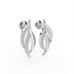 18K Lab Grown Diamond Earrings — 3D VIEW