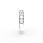 18K Eternity Round Diamond Ring — SIDE