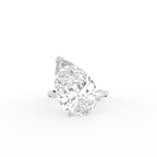 18K Solitaire Pear Diamond Ring — TOP