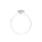 18K Halo Diamond Ring — FRONT