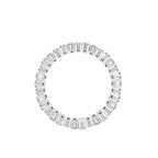 18K White Gold Baguette Eternity Diamond Ring — FRONT