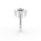 18K Bespoke Round Diamond Ring — SIDE