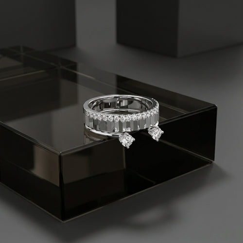 14K Bespoke Round Diamond Ring
