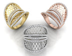 18K Bespoke Diamond Ring — 3 COLOR