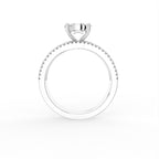 18K Round Diamond Ring — FRONT