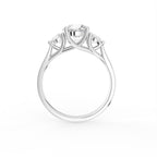 18K Trilogy Diamond Ring — FRONT