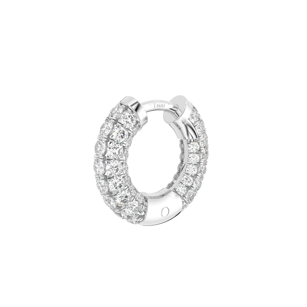 18K Bespoke Diamond Earrings — 3D VIEW
