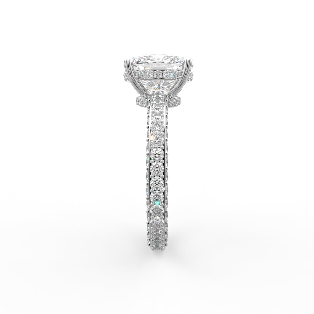 vimg:FJ5297|vimg:FJ5268|vimg:FJ5270|18K Solitaire Round Diamond Ring — SIDE