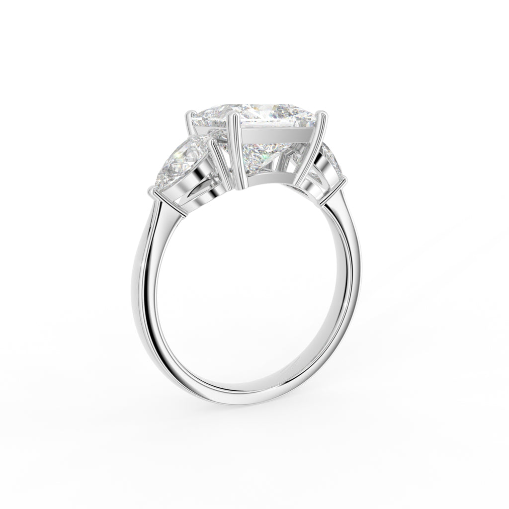 18K Trilogy Diamond Ring — 3D VIEW