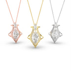 vimg:FJ5623|vimg:FJ5624|14K Marquise Diamond Pendant — 3 COLOR