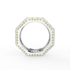 18K White Gold Baguette Diamond Ring — FRONT