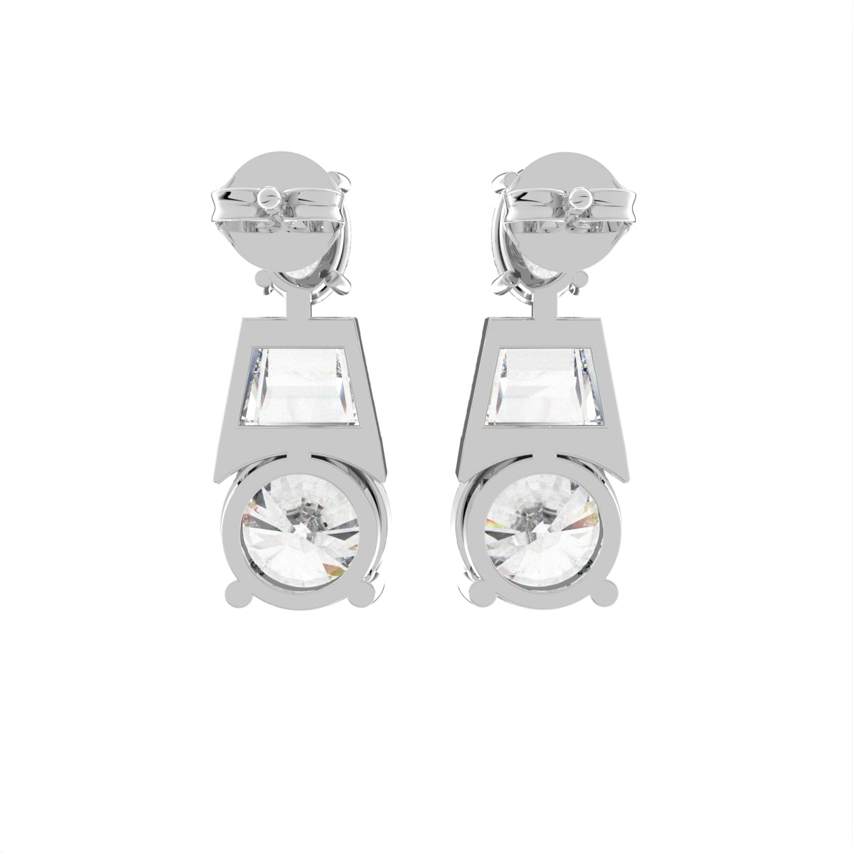 vimg:FJ7109|vimg:FJ7114|18K Diamond Drop Earrings — BACK