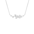 18K Geometric Cluster Round Diamond Pendant — FRONT