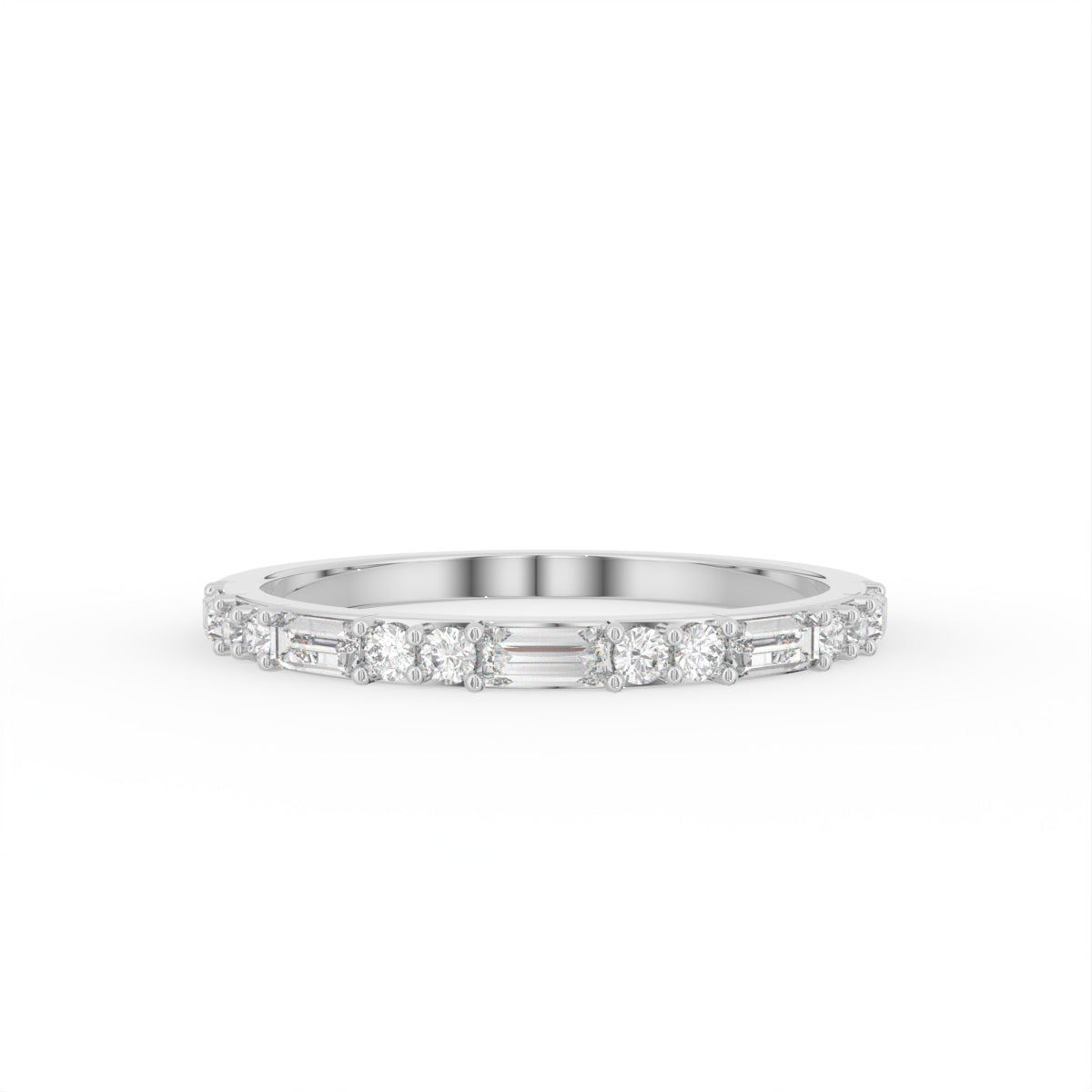 Sterling Silver Diamond Ring — TOP