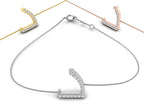 18K Arabic Alphabet Diamond Bracelet — 3 COLOR