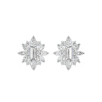 18K Marquise Diamond Stud Earrings — TOP