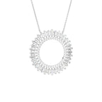 18K Abstract Diamond Pendant — 3D VIEW