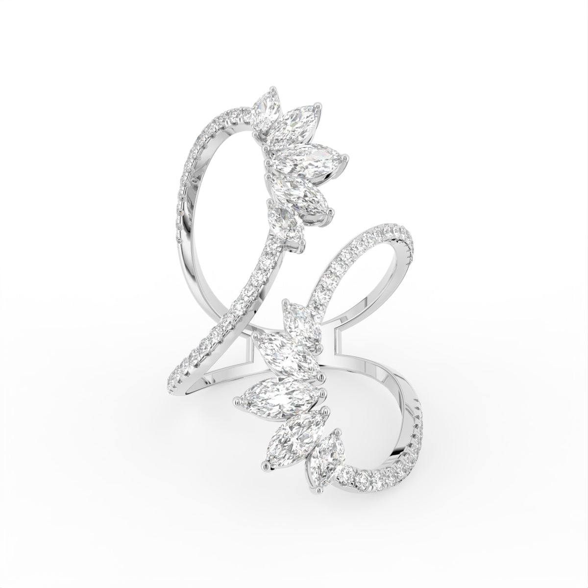 18K White Gold Bespoke Diamond Ring