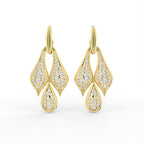 Sterling Silver Diamond Earrings — TOP