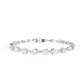 18K Mixed Shape Diamond Bracelet — TOP