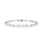 18K Mixed Shape Diamond Bracelet — TOP