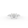 18K Bespoke Princess Diamond Ring — TOP