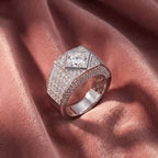 18K Bespoke Pave Diamond Ring — AI cloth, in-house