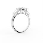 vimg:Z00313|18K Trilogy Oval Diamond Ring — 3D VIEW