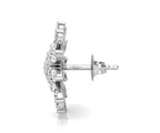 18K Bespoke Diamond Earrings — SIDE VIEW