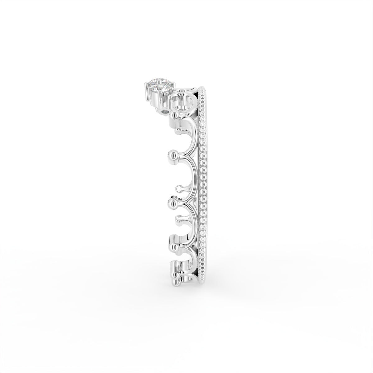 18K Bespoke Diamond Ring — SIDE