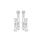 18K Bespoke Diamond Dangle Earrings — BACK