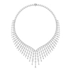 18K Asymmetric Diamond Necklace — TOP