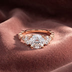 18K Solitaire Round Diamond Engagement Ring — AI cloth, in-house