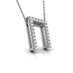 vimg:FJ2944|vimg:FJ1795|18K White Gold Uruz Viking Round Diamond Pendant — RIGHT