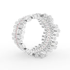 vimg:Z00007(PINK)|18K Bespoke Yellow Diamond Baguette Ring — 3D VIEW