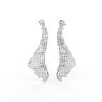 Sterling Silver Diamond Earrings — TOP