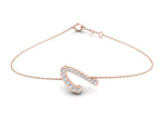 18K Alphabet Diamond Bracelet — TOP