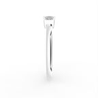 18K White Gold Baguette Diamond Ring — SIDE
