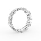 18K White Gold Baguette Eternity Diamond Ring — 3D VIEW