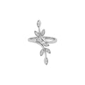 14K Floral Diamond Ring — TOP