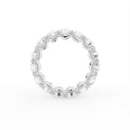 14K White Gold Eternity Round Diamond Ring — FRONT