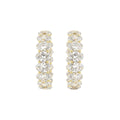 18K Diamond Hoop Earrings — TOP