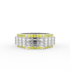 18K White Gold Baguette Diamond Ring — TOP