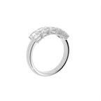 vimg:FJ3875|vimg:FJ3876|14K White Gold Eternity Emerald Diamond Ring — 3D VIEW